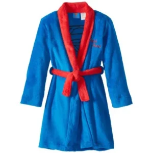 Komar Kids Little Boys' Superman Fleece Bathrobe, Blue, X-Small