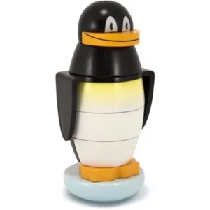 Melissa & Doug Penguin Stacker Wooden Toddler Toy (7 pcs)