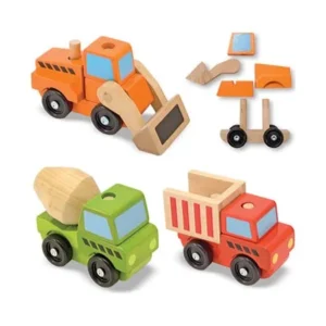 Children's Melissa & Doug Stacking Construction Vehicles