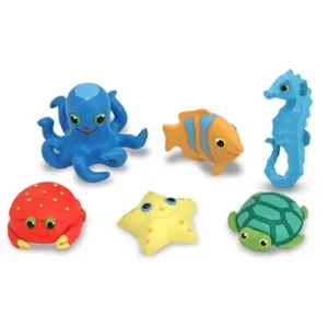 Melissa & Doug Sunny Patch Seaside Sidekicks Creature Set - Water Toys for Kids