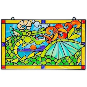 Melissa & Doug Stained Glass Made Easy Craft Kit: Dragon - 170+ Stickers