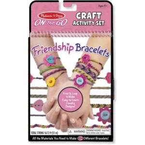 Melissa & Doug On the Go Friendship Bracelet Craft Set (Makes 10+ Bracelets)