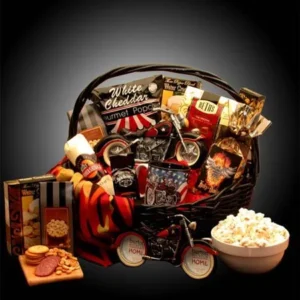 Hes A Motorcycle Man Gift Basket