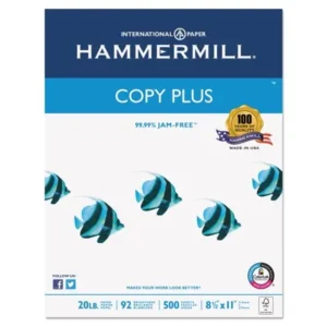 "Hammermill Copy Plus 8.5"" x 11"" Copy Paper, Case of 10 Reams (500 Sheets Per Ream)"