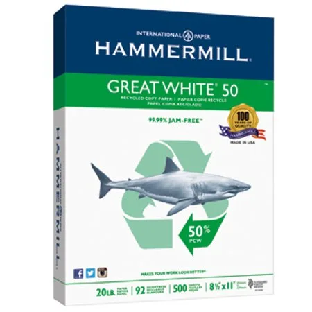 Hammermill Great White 50% Recycled 500 ct ream