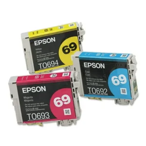 Epson T069520 (69) DURABrite Ink, Cyan/Magenta/Yellow, 3/PK