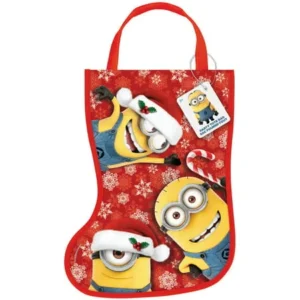 Despicable Me Minions Christmas Stocking Goodie Bag, 13 x 9.5 in, 1ct