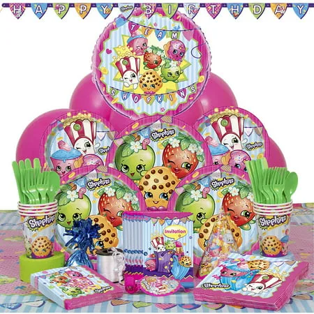 Deluxe Shopkins Party Supplies Kit for 8