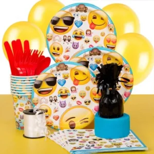 Emoji Party Supplies Kit for 8