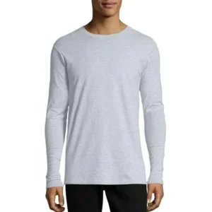 Hanes Men's and Big Men's Nano-T Long Sleeve Tee, Up To Size 3XL