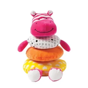 Manhattan Toy Soft Stacker Baby Toy, Pink Hippo