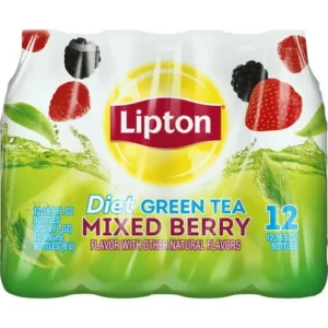 Lipton Diet Diet Green Tea, Mixed Berry, 16.9 Fl Oz, 12 Count