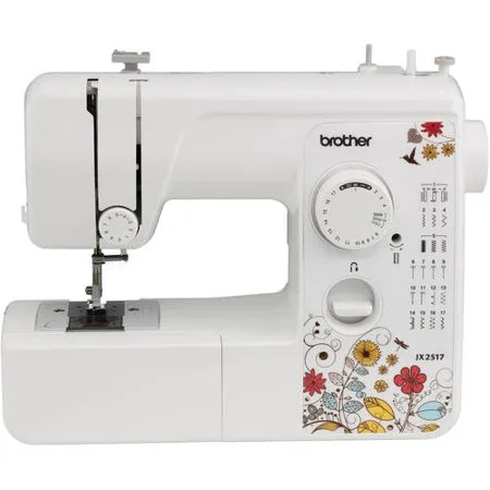 Refurbished Brother 17-Stitch Sewing Machine, RJX2517 Bundle with Sewing Case