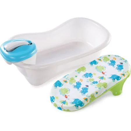Summer Infant Newborn-to-Toddler Bath Center & Shower, Blue