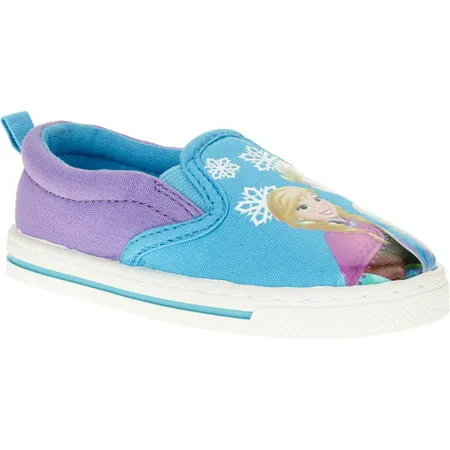 Disney Frozen Toddler Girl's Canvas Slip-on Sneaker