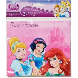 Disney Princess Treat Bags, Pack of 8, Party Supplies