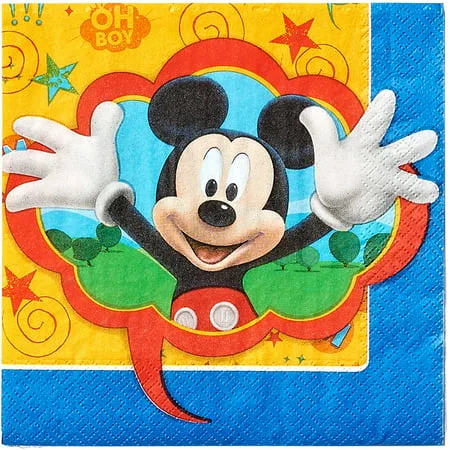 Mickey Mouse Clubhouse Lunch Napkins, 16 Count, Party Supplies