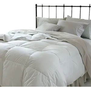 All Seasons Down Alternative Over-sized & Over-filled Comforter -King - ReversibleWhite on White 95 GSM