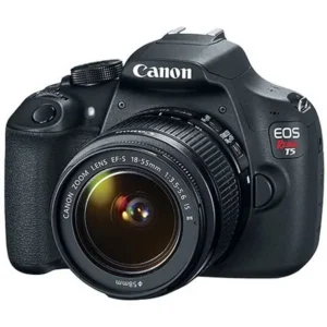 Canon Black EOS Rebel T5 Digital SLR Camera with 18 Megapixels and 18-55mm Zoom Lens Included