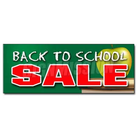 BACK TO SCHOOL SALE DECAL sticker boys girls clothes sale discount