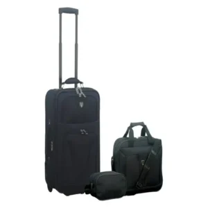 Traveler's Club 3-Piece Expandable Rolling Carry-On Value Set