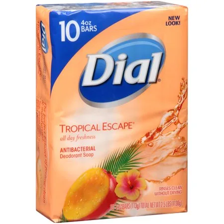 DialÂ® Tropical EscapeÂ® Antibacterial Deodorant Soap 10-4 oz. Bars