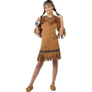 Morris Costumes Childrens Girls Western American Indian Dress 8-10, Style FW111022MD