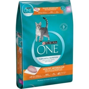 Purina ONE Healthy Metabolism Dry Cat Food, 16 lb