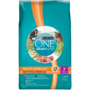 Purina ONE Healthy Metabolism Dry Cat Food, 7 lb