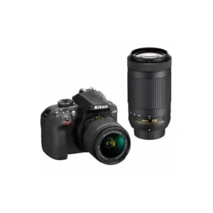 Nikon D3400 Digital SLR Camera with 24.2 Megapixels and 18-55mm and 70-300mm Lenses Included