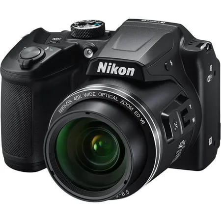 Nikon Black COOLPIX B500 Digital Camera with 16 Megapixels and 40x Optical Zoom