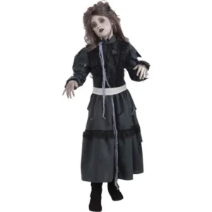 Morris Costumes Childrens Girls Zombie Long Sleeve Dress L, Style FM66947