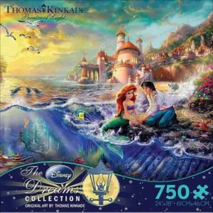Ceaco Kinkade Disney Dreams The Little Mermaid Puzzle, 750 pieces