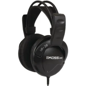 Koss UR20 Full-Size Over-The-Ear Headphones, Black