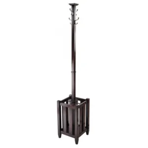 Winsome Wood Memphis Coat Tree and Umbrella Rack, Cappuccino Finish