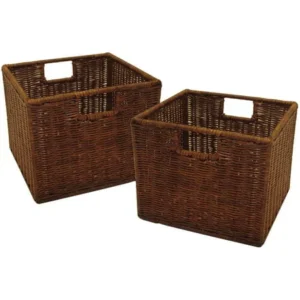 Leo Set of 2 Wired Baskets, Small