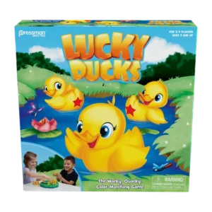 Pressman Toy Lucky Ducks Game for Kids Ages 3 and Up