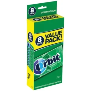 Orbit Spearmint Sugarfree Gum, value pack (8 packs total)