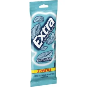 Extra Smooth Mint Sugarfree Gum, multipack (3 packs total)