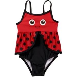 Op Toddler Girl Lady Bug One-Piece Swimsuit-Online Exclusive
