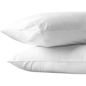 AllerEase Cotton Allergy Protection Pillow Protector, 2pk