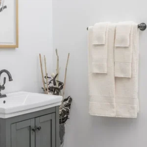 Baltic Linen Oversized & Heavy Weight Egyptian Cotton 6 Piece Towel Set - Rich Cream