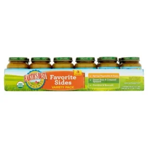 Earth's Best Organic Favorite Sides Variety Pack Baby Food, 6 oz, 12 count