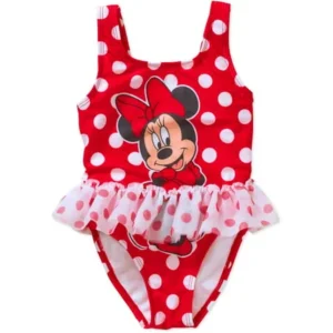 Minnie Mouse Newborn Baby Girl Tutu 1-Piece Polka Dot Swimsuit