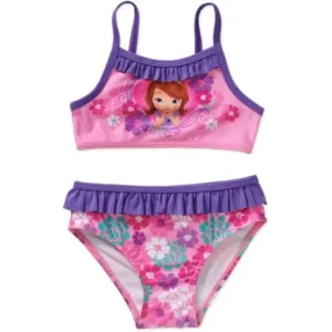Disney Sofia the First Princess Toddler Girl Bikini Swimsuit