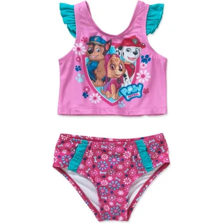 Chase, Skye, and Everest Toddler Girl Tankini Swimsuit