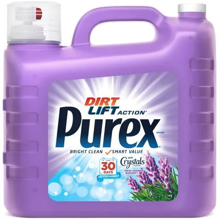 Purex Dirt Lift Action Fresh Lavender Blossom with Crystals Fragrance Laundry Detergent 300 fl. oz. Jug