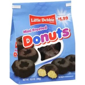 Little Debbie Snacks Mini Chocolate Frosted Donuts, 10.5 oz