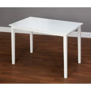TMS Contemporary Dining Table, White
