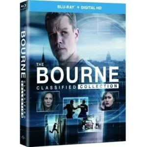 The Bourne Classified Collection: Bourne Identity / Bourne Supremacy / Bourne Ultimatum / Bourne Legacy (Blu-ray + Digital HD + Movie Money) (Walmart Exclusive) (DVD)